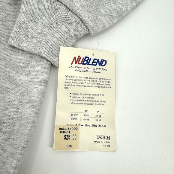 VTG Dollywood Embroidered Dolly’s Dressing Room Unisex 3X Jerzees Sweatshirt NOS - Picture 7 of 9